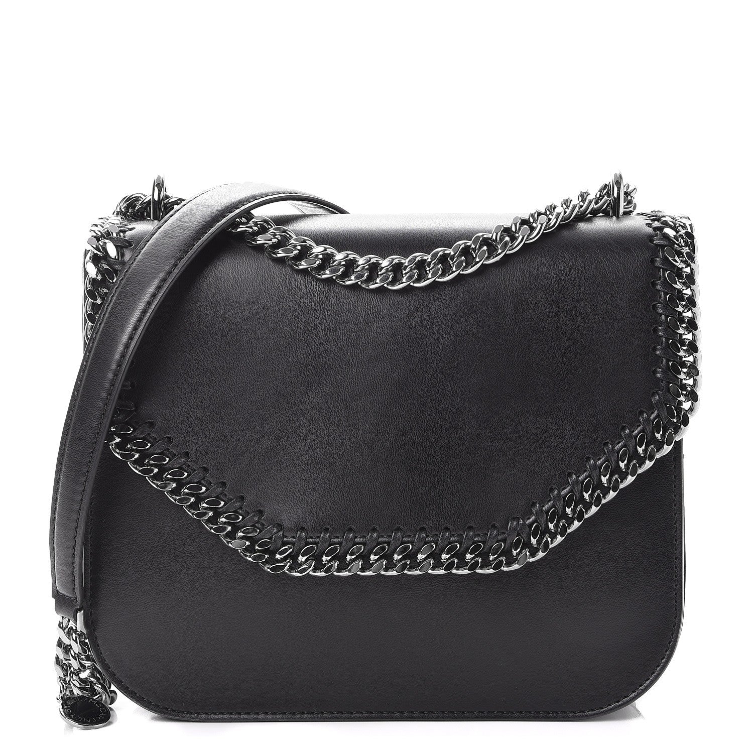 Stella McCartney Eco Alter Nappa Falabella Box Shoulder Bag Black 1 of 9