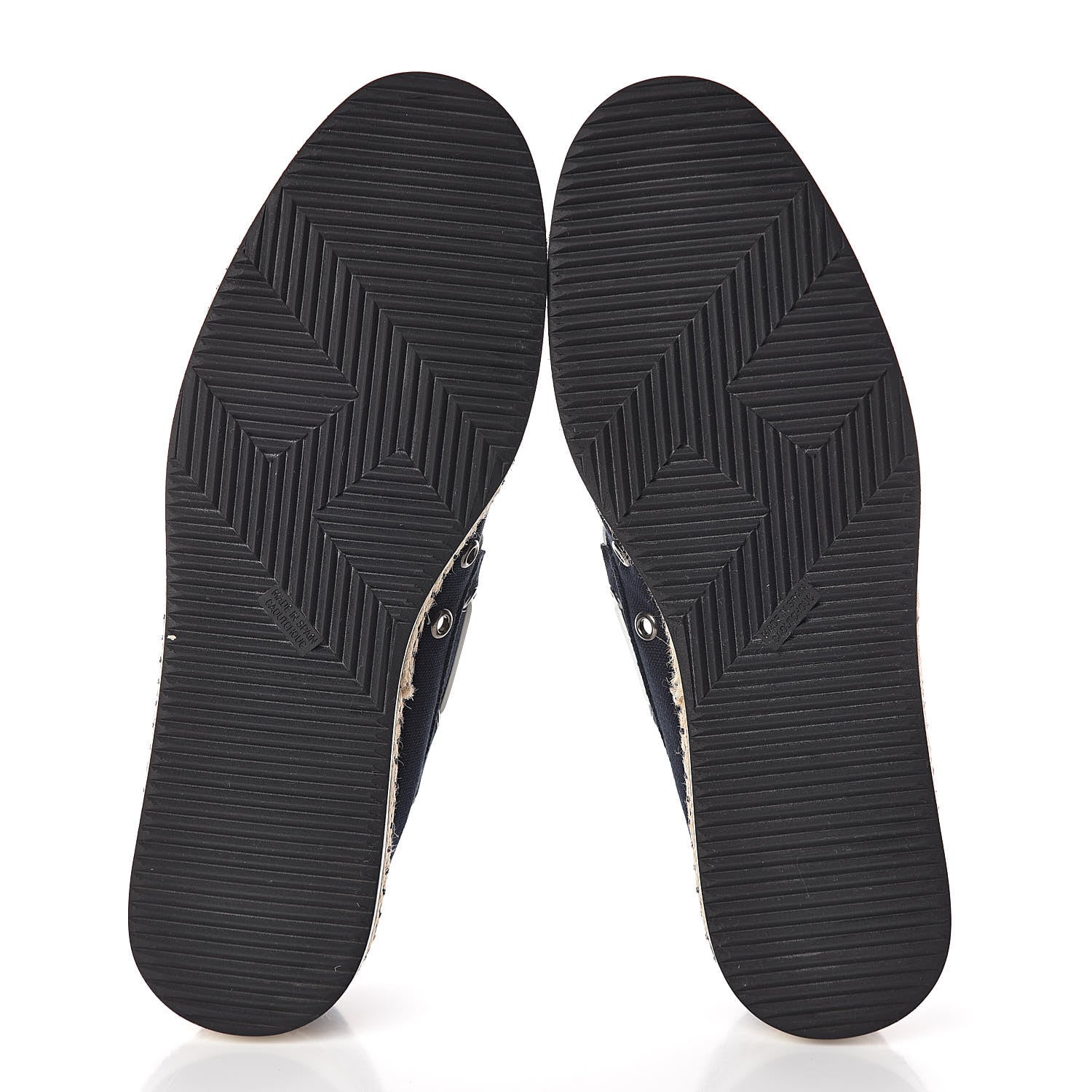Hermes Cotton Canvas Mens Optimiste Moccasin Loafers 43 Navy 5 of 8