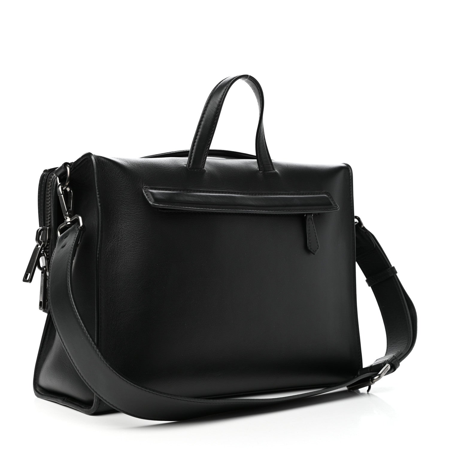 Fendi Vitello Grace Lui Urban Briefcase Black 3 of 10