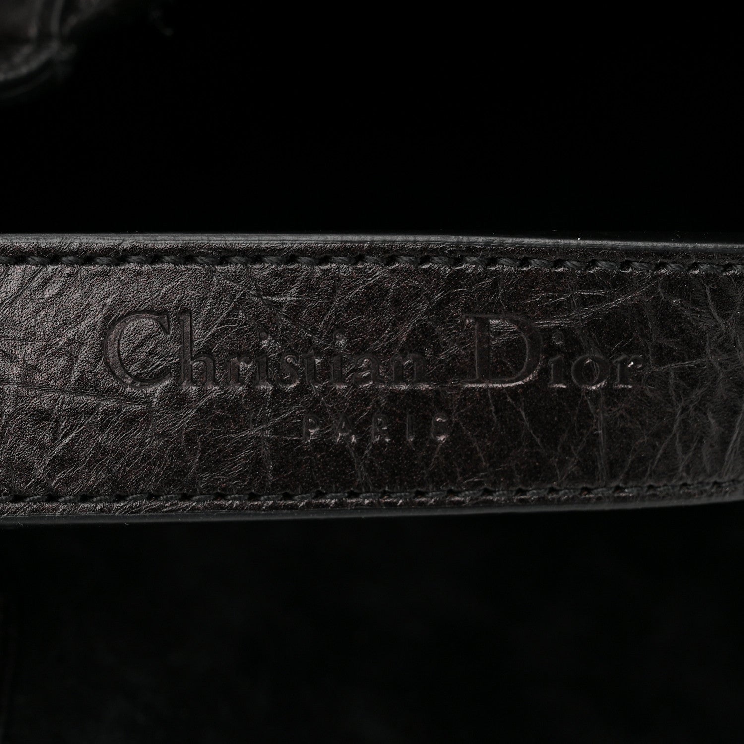 Christian Dior Crinkled Calfskin Macrocannage Large Toujours Black 7 of 12