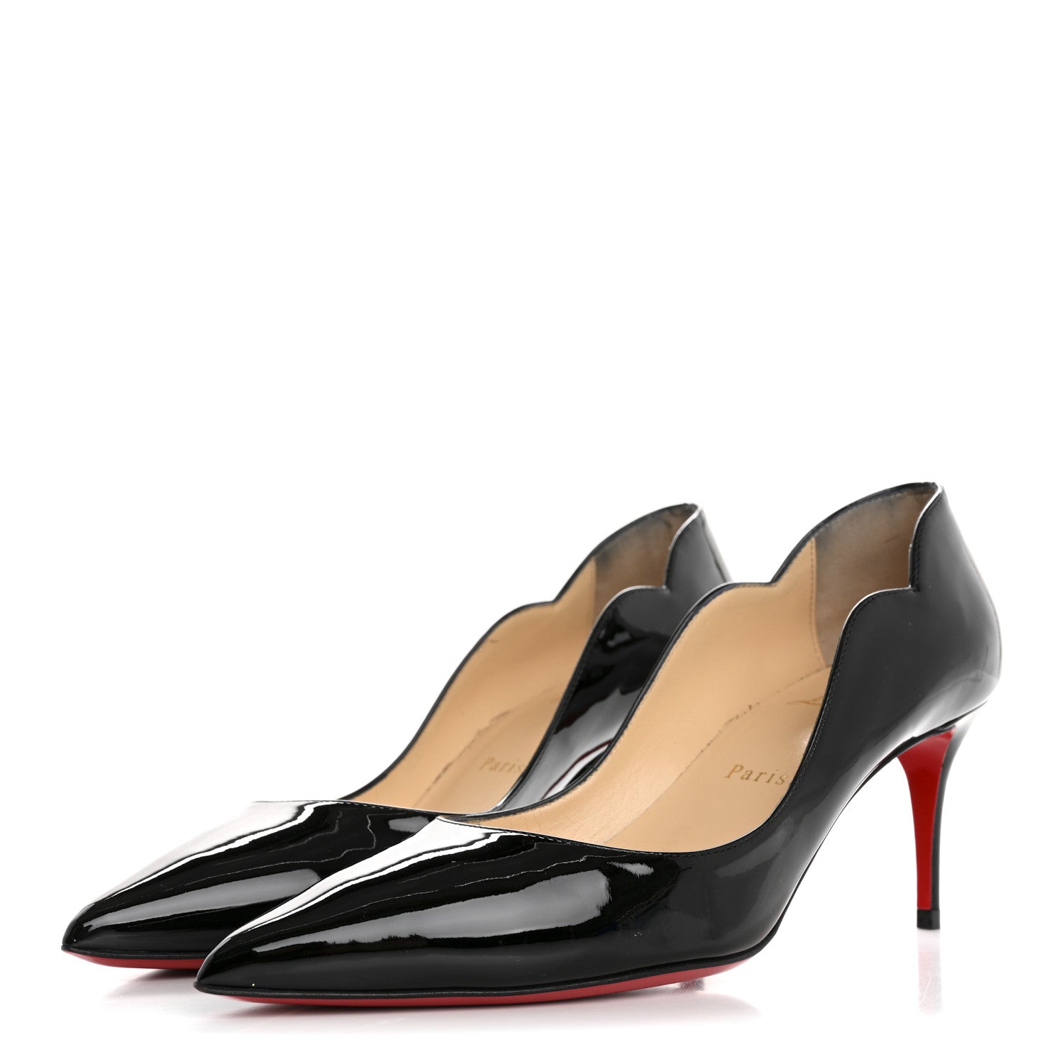 Christian Louboutin Patent Hot Chick 70 Pumps 38.5 Black 4 of 10