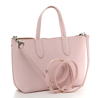 Alexander McQueen Saffiano Mini Shopper Tote Pink 3 of 9
