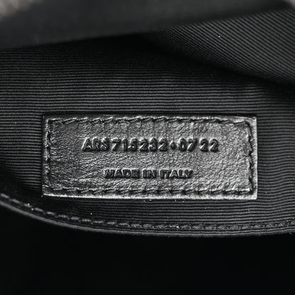 Saint Laurent Calfskin Matelasse Monogram Monochrome Lou Camera Bag Black 7 of 10