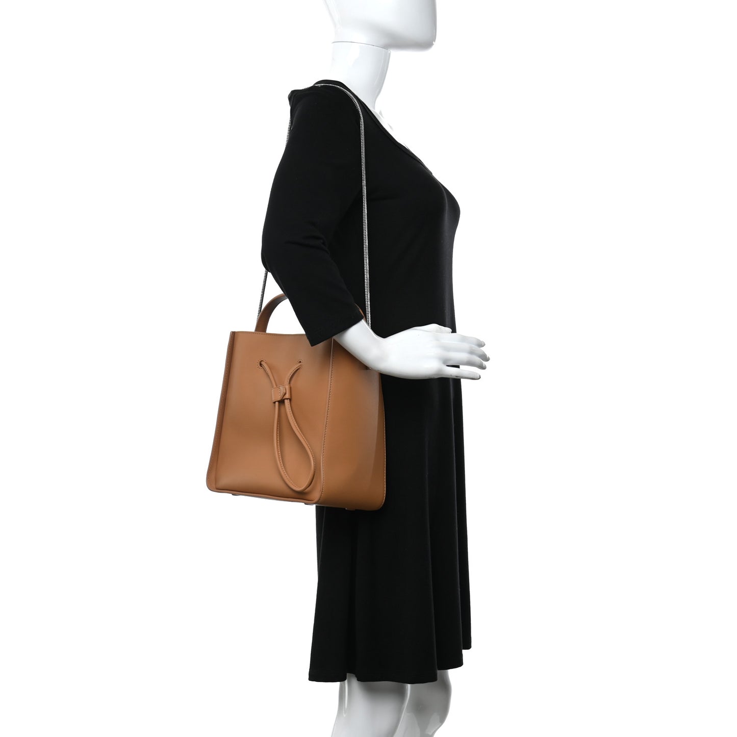 Smooth Calfskin Soleil Bucket Bag Cuoio