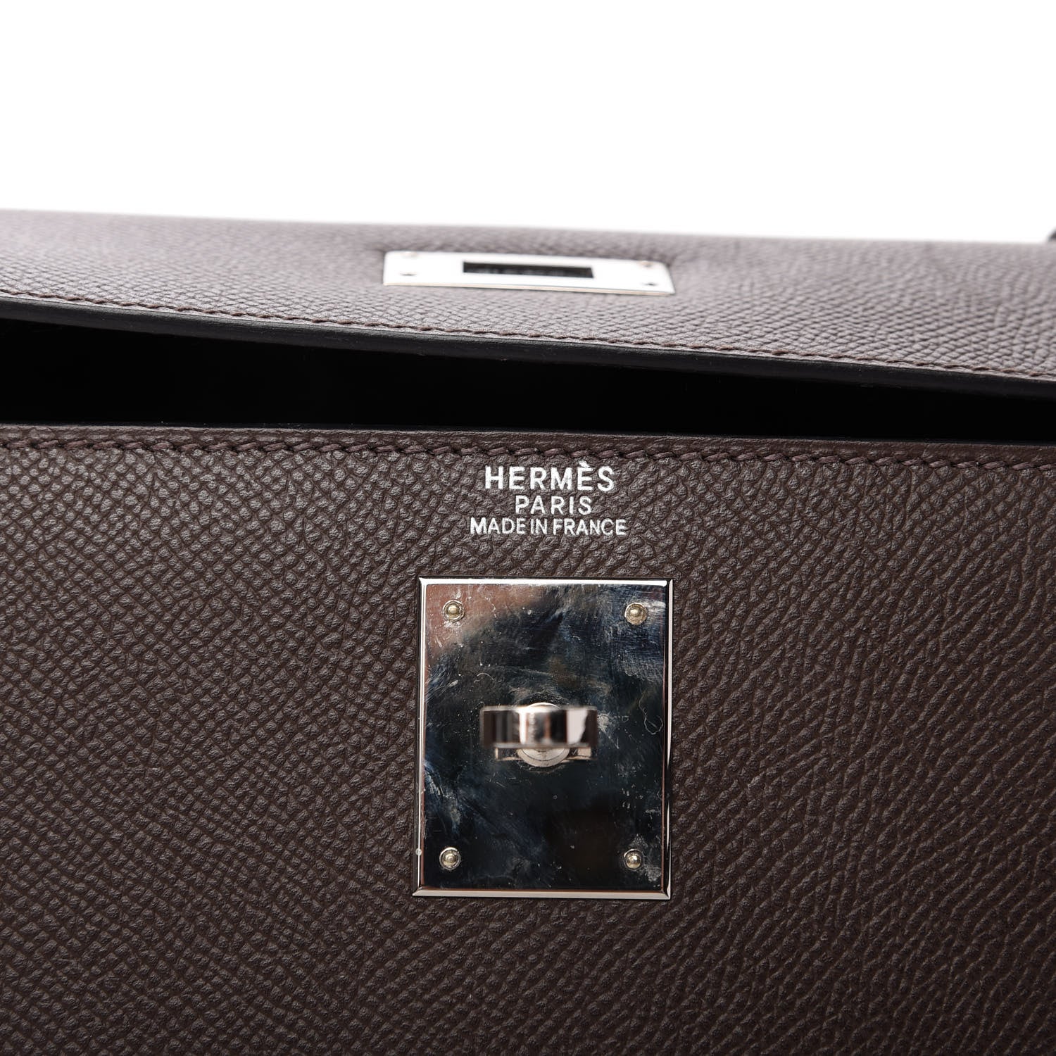 Hermes Epsom Kelly Sellier 32 Chocolate 8 of 10