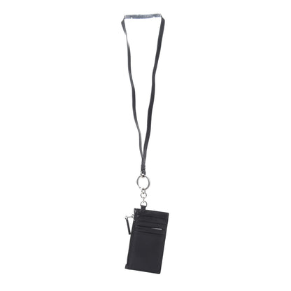 Gucci Calfskin Logo Lanyard Card Case Black 3 of 5