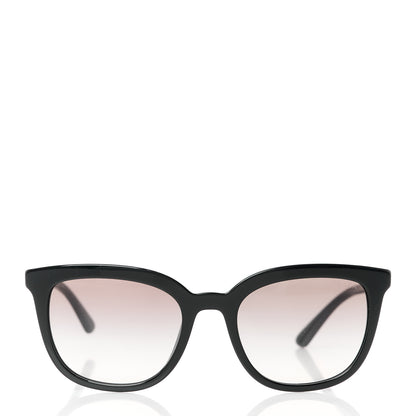 Prada Acetate Pillow Cat Eye Sunglasses SPR 03X Black 2 of 8