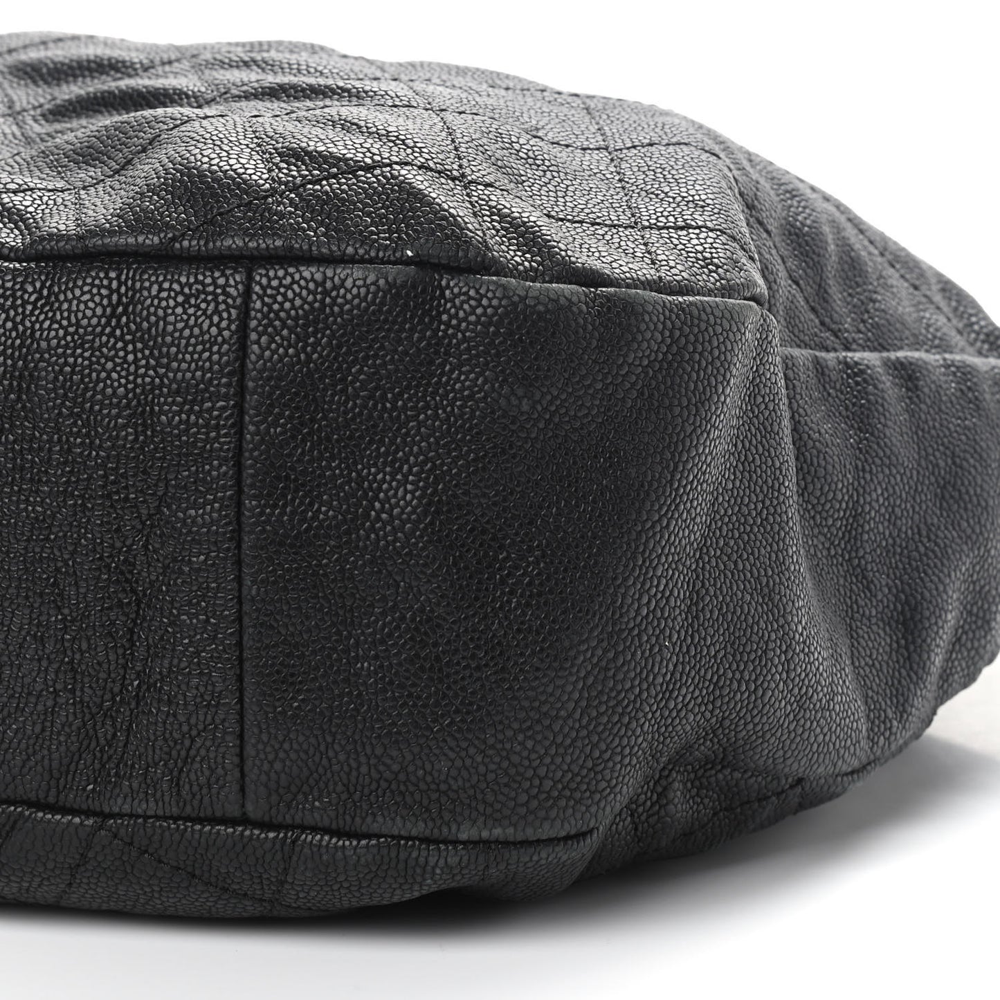 Caviar Quilted Simply CC Hobo Black