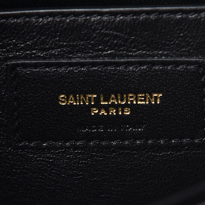 Saint Laurent Patent Calfskin Matelasse Monogram Medium Vicky Chain Bag Black 9 of 10