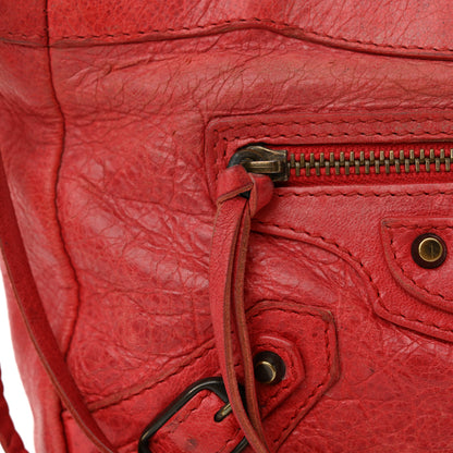 Balenciaga Chevre Classic Hardware Porte Toilette Makeup Clutch  Rouge Coquelicot 14 of 15