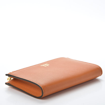 Tom Ford Calfskin Small Double Zip Pouch Wallet Orange 3 of 7
