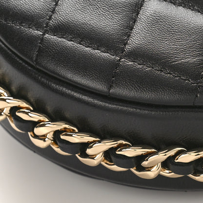 Chanel Quilted Chain Around Pouch Black 8 of 10