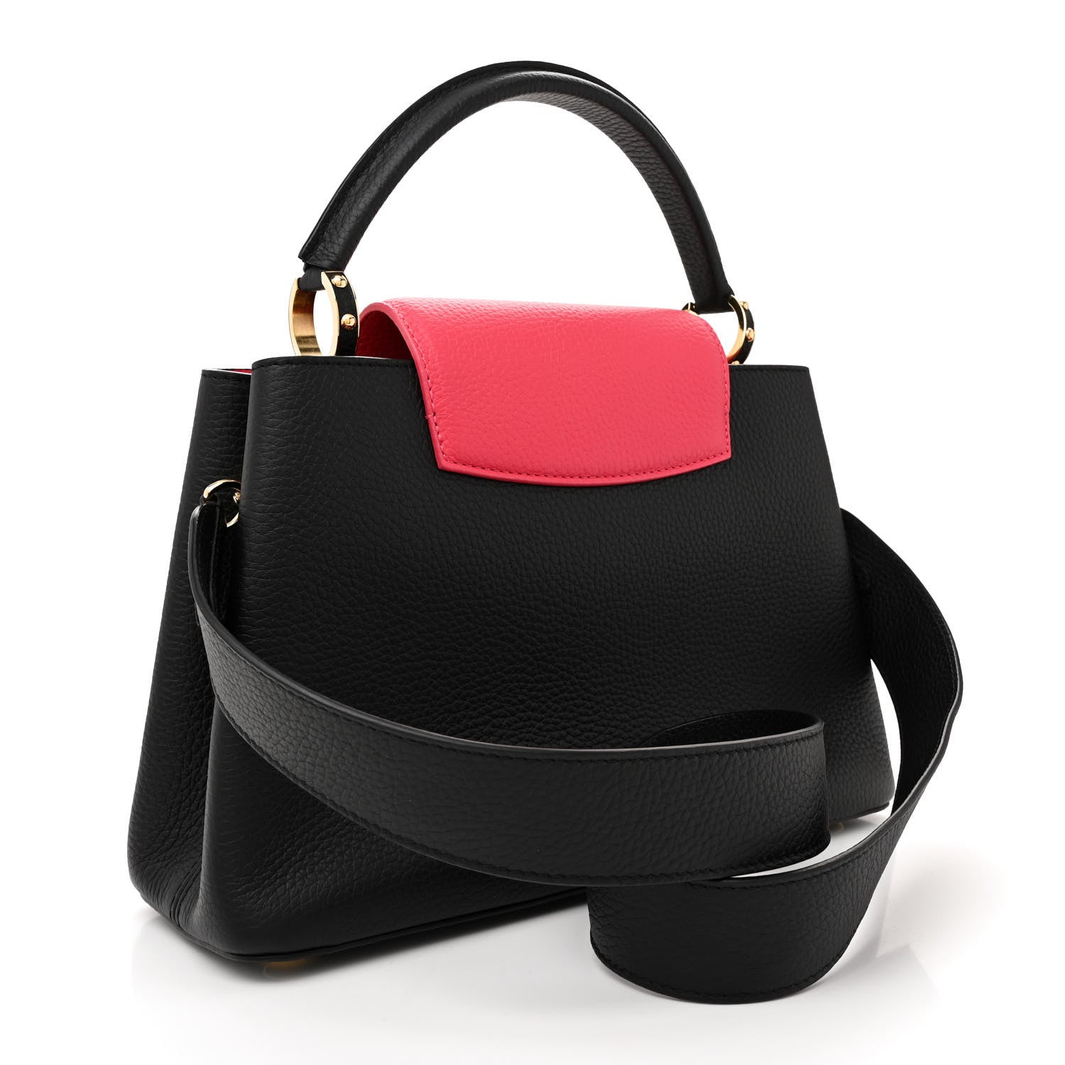 Louis Vuitton Taurillon Capucines PM Black Rose Berlingot 3 of 10
