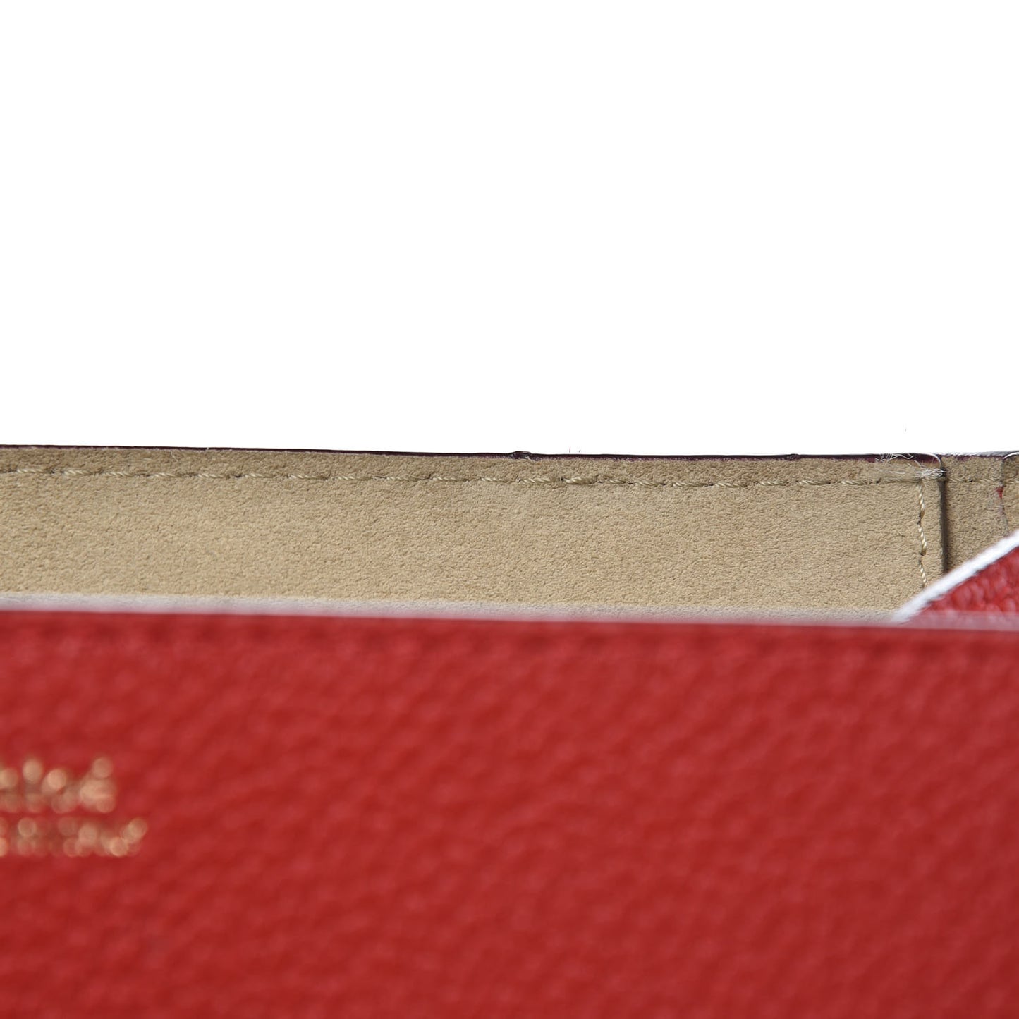 Grained Lambskin Drew Shoulder Bag Plaid Red