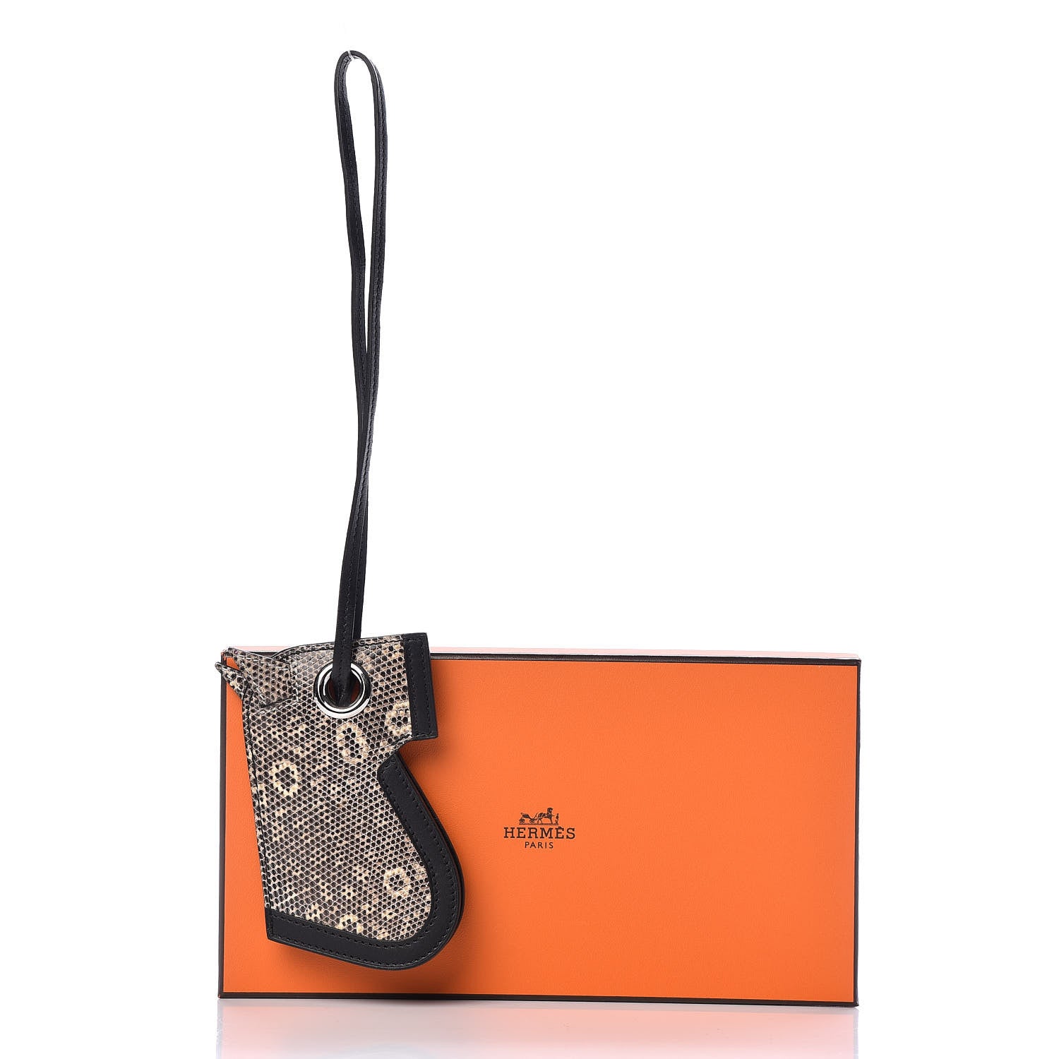 Hermes Lizard Camail Key Holder Ombre 7 of 8