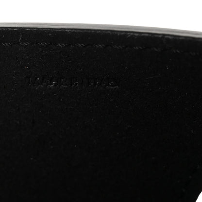 Off-White Calfskin Jitney 2.8 Meteor Shower Top Handle Bag Black 6 of 10