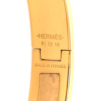 Hermes Enamel Narrow Print Guepards Clic Clac H Bracelet PM Positif Negatif 5 of 5