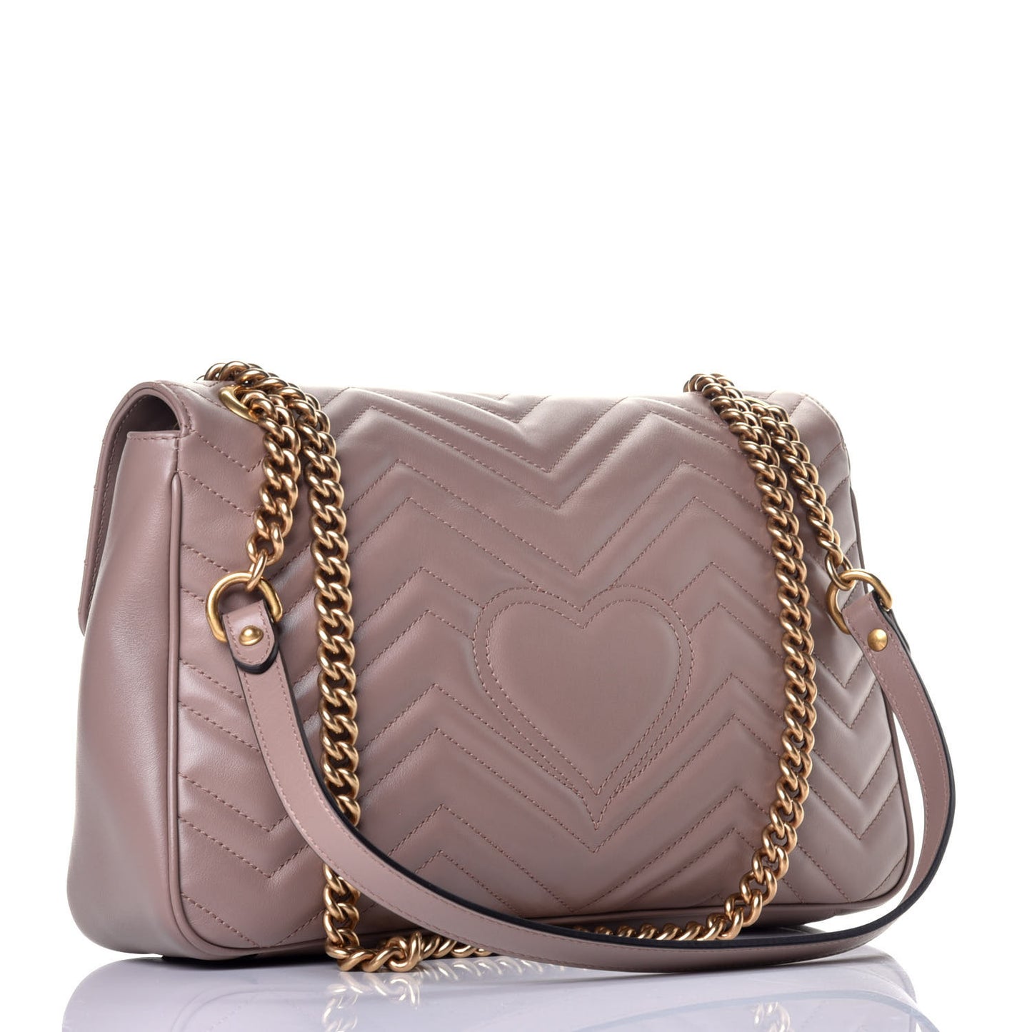 Calfskin Matelasse Medium GG Marmont Shoulder Bag Porcelain Rose