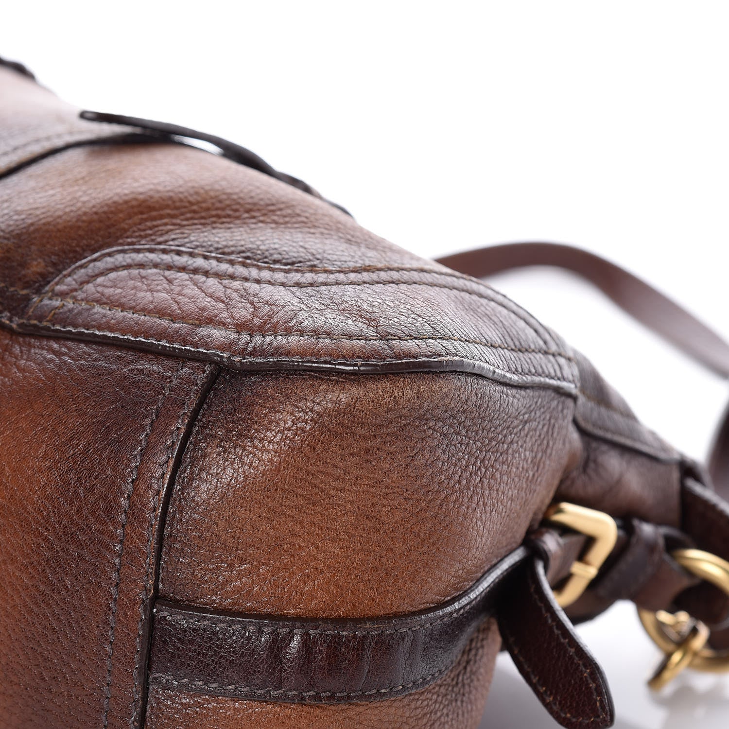 Prada Cervo Antik Shopping Satchel Cacao Sfumato 20 of 23