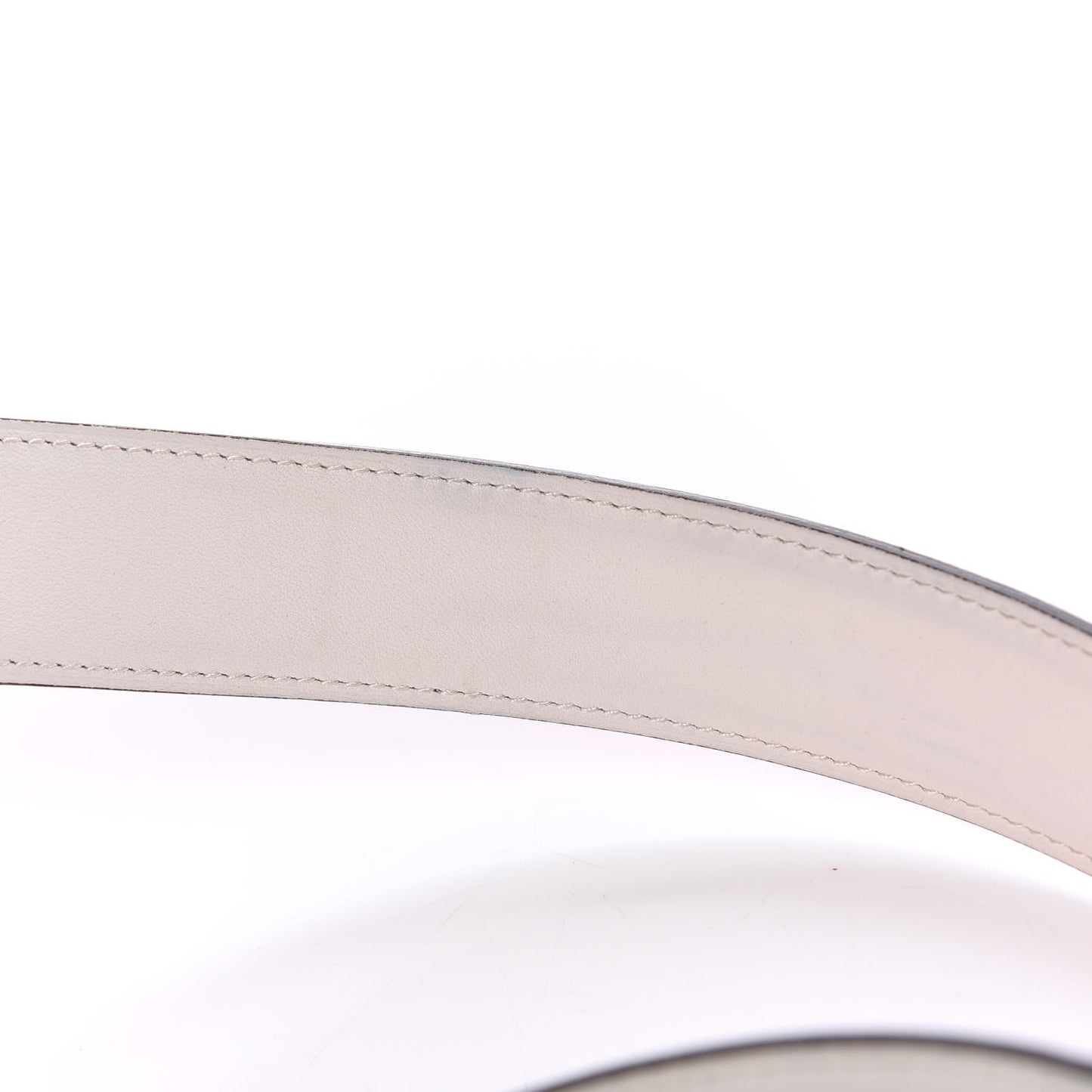Epsom Swift 32mm Belt Strap 85 Rose Tyrien White