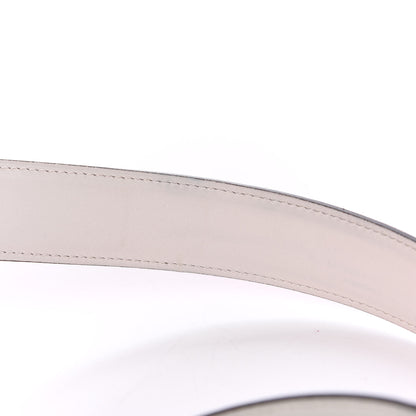 Hermes Epsom Swift 32mm Belt Strap 85 Rose Tyrien White 6 of 7