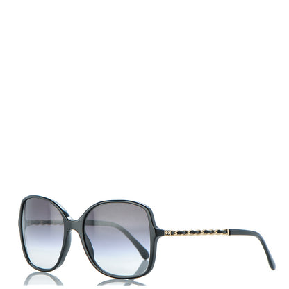 Chanel Lambskin Square Chain Sunglasses 5210-Q Black 1 of 7