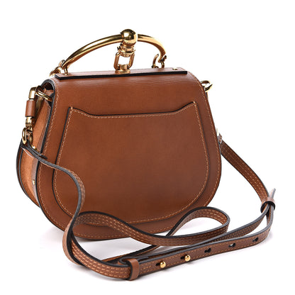 Chloe Calfskin Suede Small Nile Bracelet Bag Caramel 3 of 9