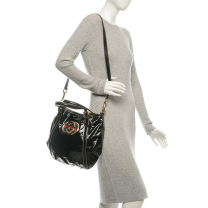 Gucci Dialux Medium Britt Tote Black 2 of 7