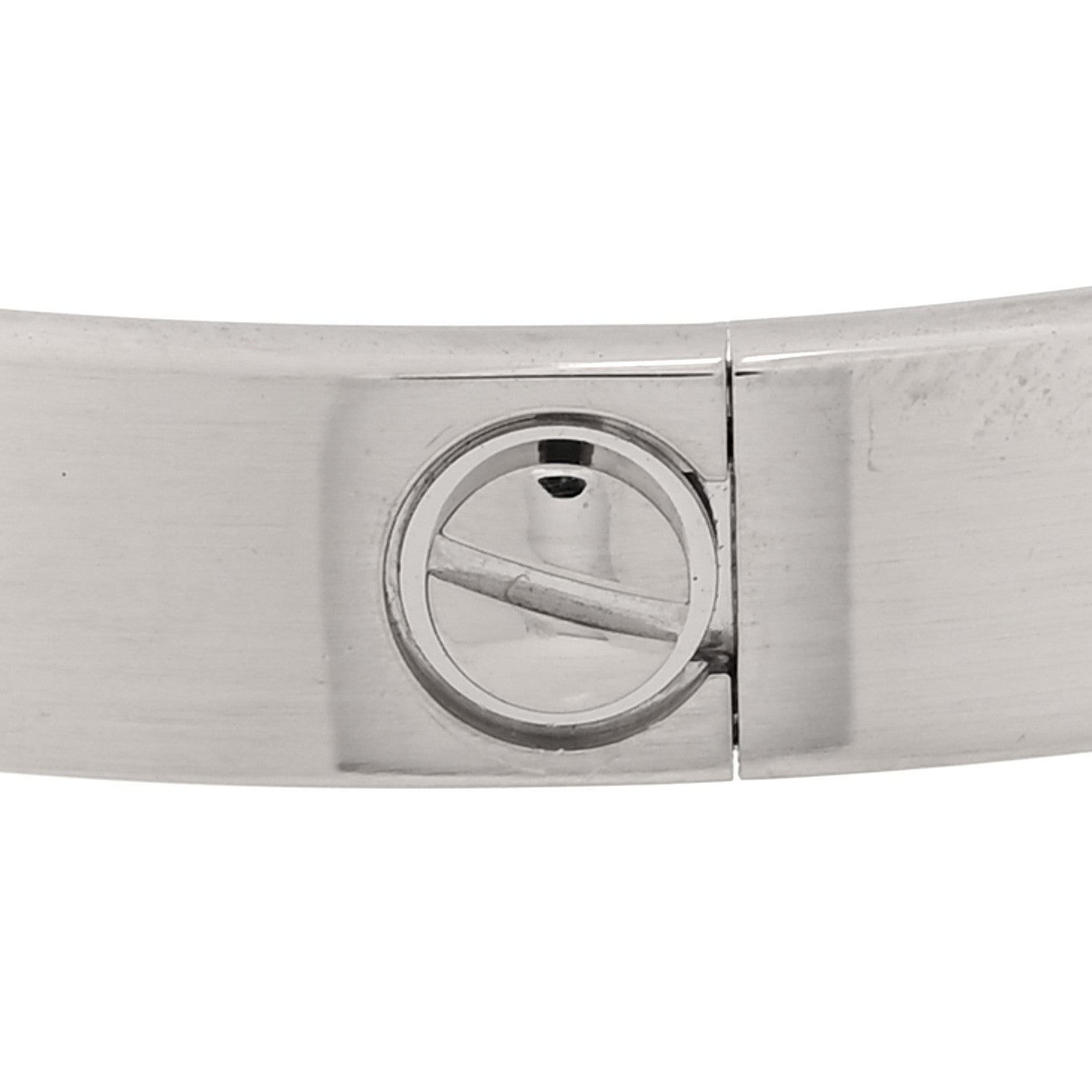 Cartier 18K White Gold LOVE Bracelet 18 5 of 7