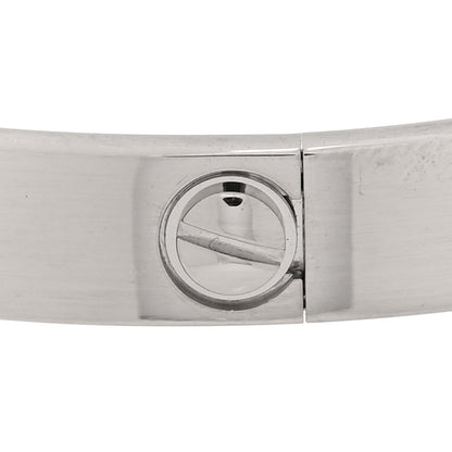 Cartier 18K White Gold LOVE Bracelet 18 5 of 7
