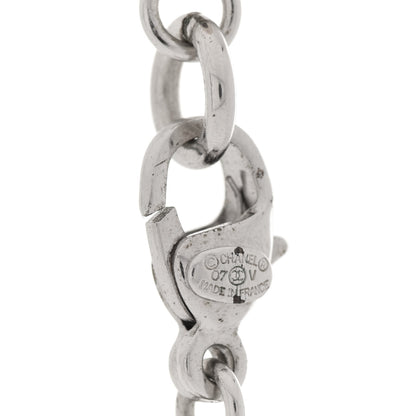 Chanel Graduated Pearl CC Long Necklace Silver 5 of 5