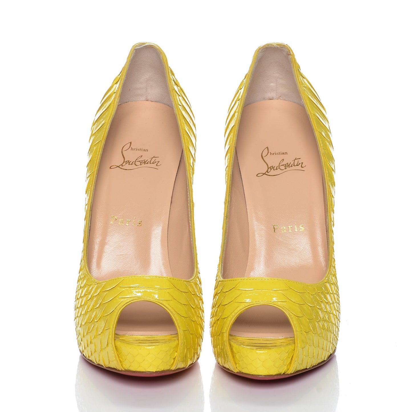Python New Very Prive 120 Pumps 39.5 Yellow