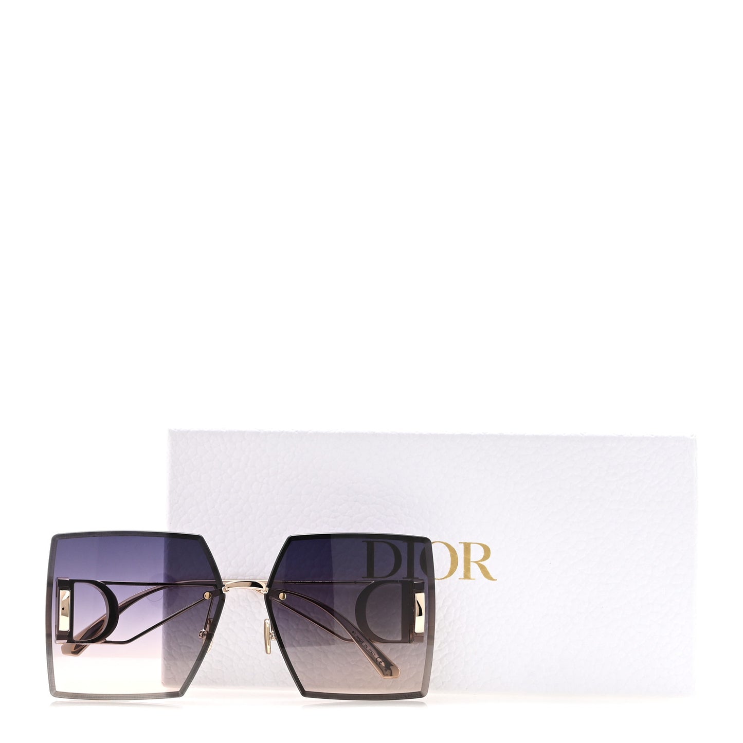 Square 30 Montaigne S7U Sunglasses Blue Pink
