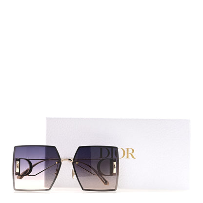 Christian Dior Square 30 Montaigne S7U Sunglasses Blue Pink 8 of 8