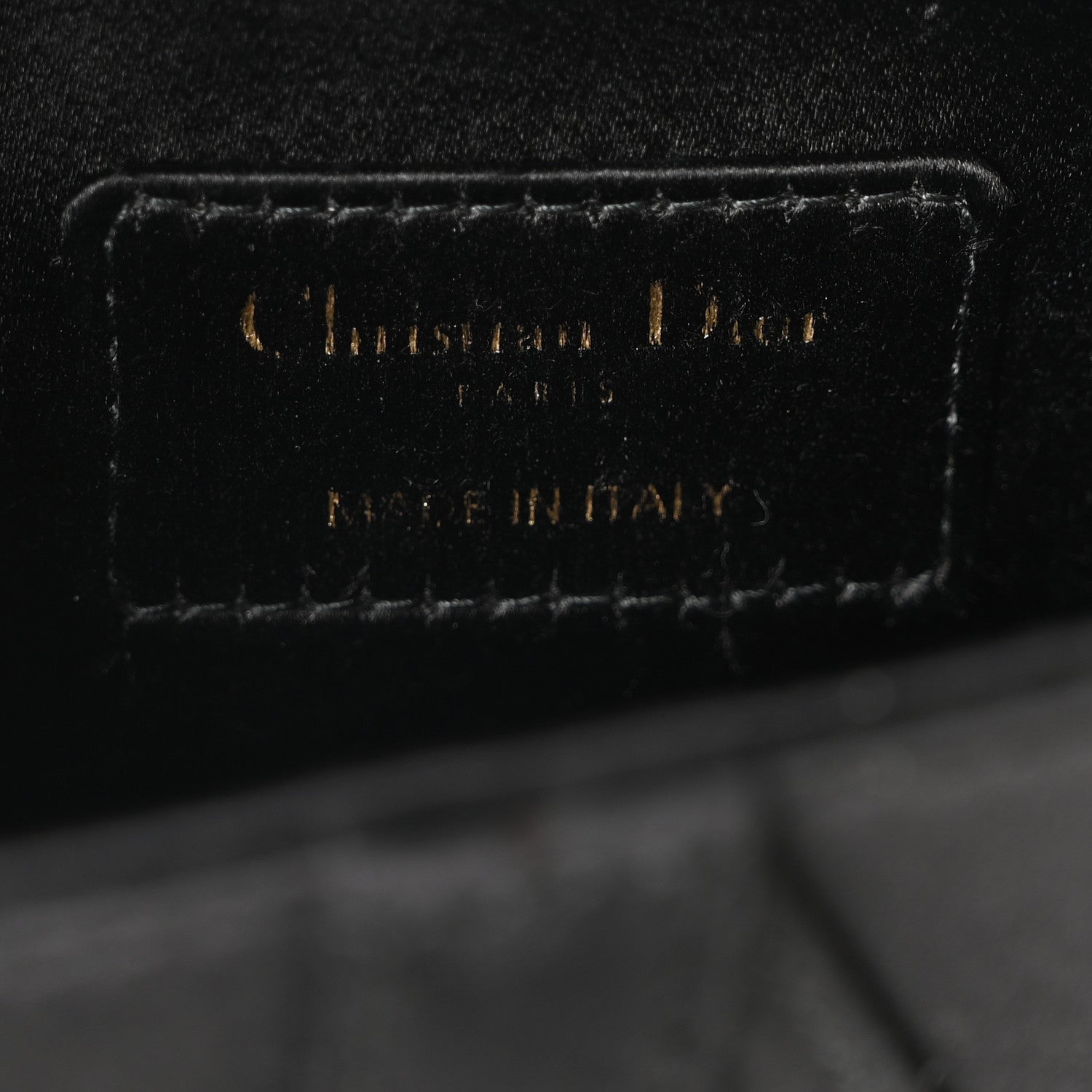 Christian Dior Satin Crystal Mini Saddle Bag Black 6 of 9