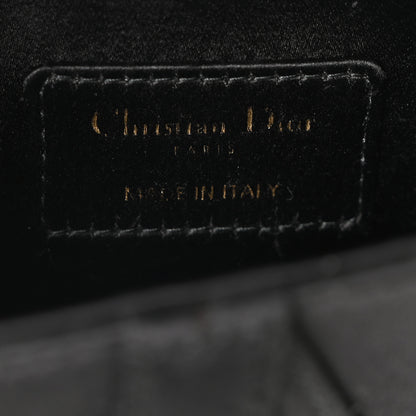 Christian Dior Satin Crystal Mini Saddle Bag Black 6 of 9