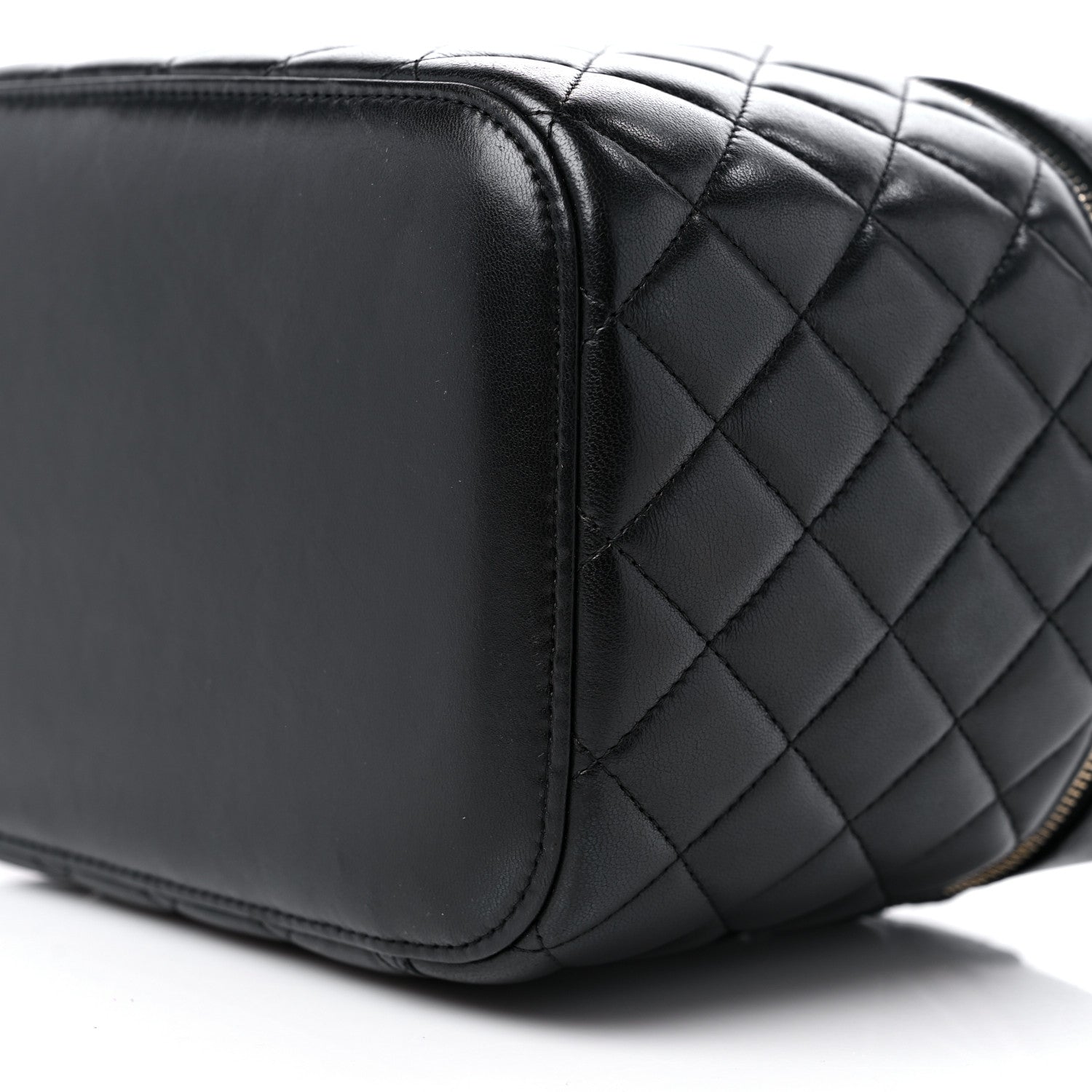 Chanel Lambskin Quilted Vanity Pouch Black 9 of 9