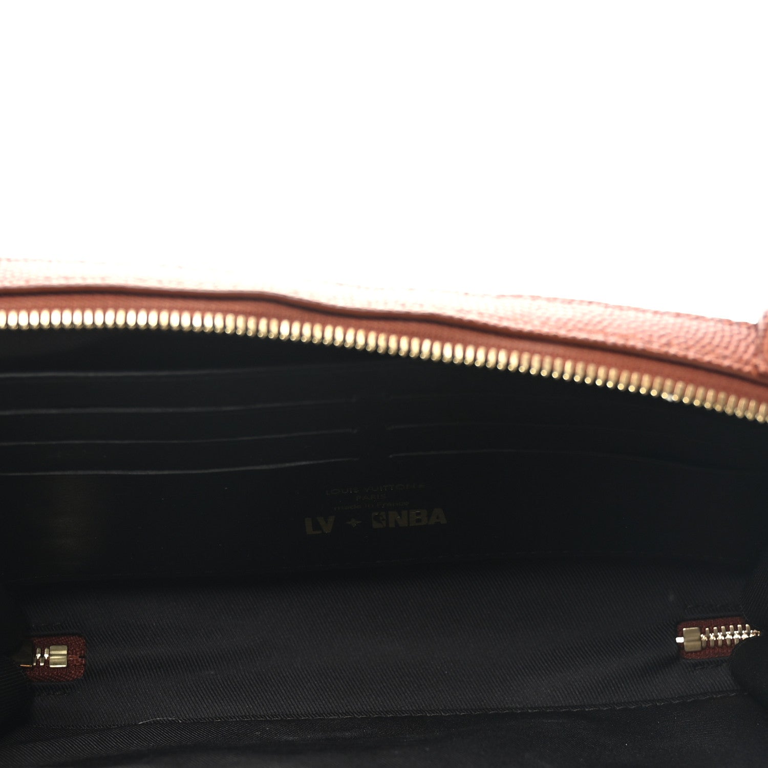 Louis Vuitton X NBA Monogram Embossed Ball Grain Cowhide Soft Trunk Wallet Brown 5 of 9