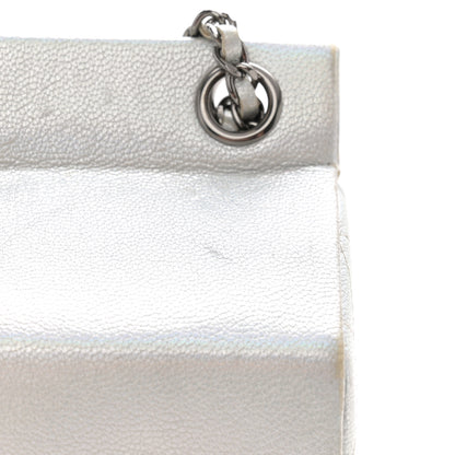 Chanel Metallic Goatskin Lait de Coco Milk Carton Bag Silver 14 of 16