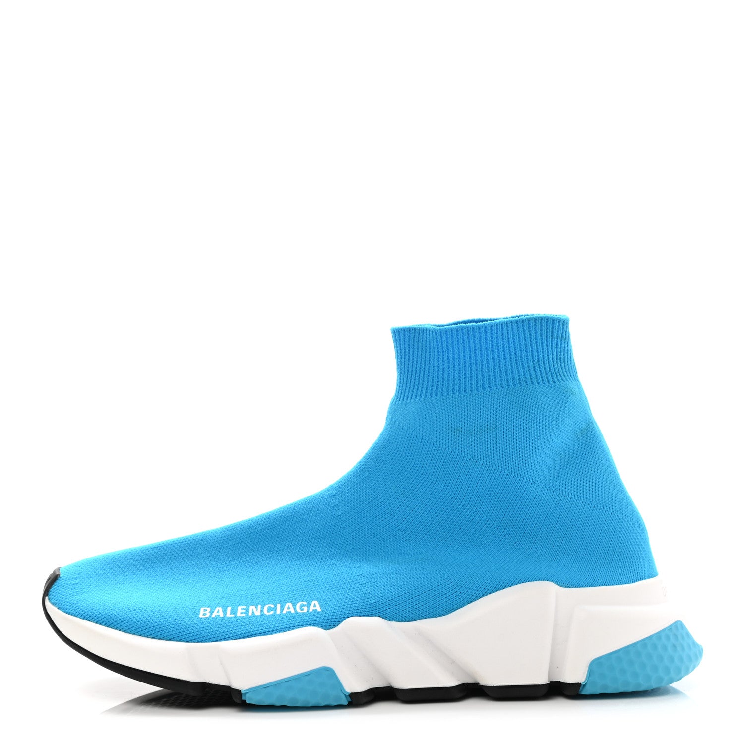 Balenciaga Neoprene Knit Womens Speed Sneakers 38 Turquoise Azur 1 of 10