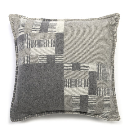 Hermes Wool Cashmere Avalon Paper Block Pillow Gris Acier 2 of 6