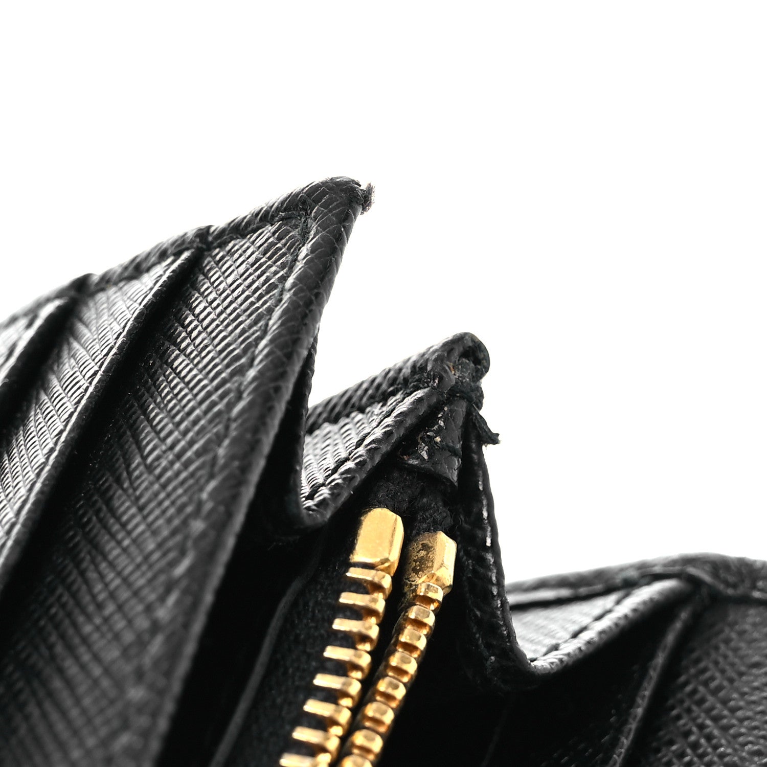 Prada Saffiano Metal Continental Flap Wallet Black 14 of 14