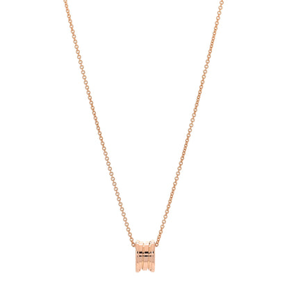 Bulgari 18K Rose Gold B.Zero1 Pendant Necklace 1 of 7