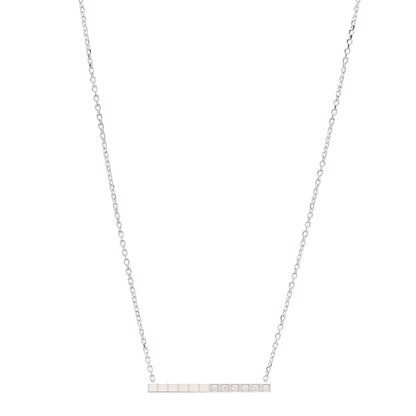 Chopard 18K White Gold Diamond Ice Cube Pure Necklace 1 of 5