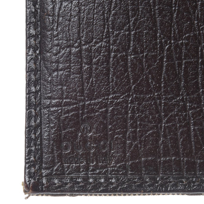 Gucci Monogram Web Hasler French Flap Wallet Brown 7 of 11