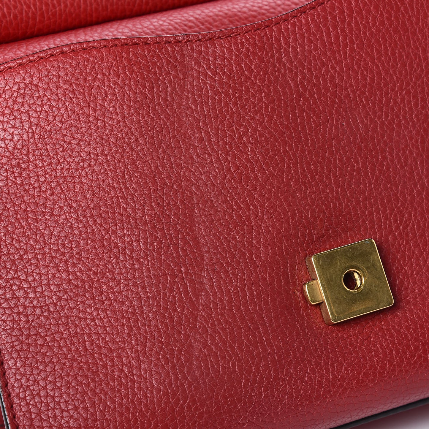 Calfskin Mini GG Marmont Top Handle Bag Vulcanic Red