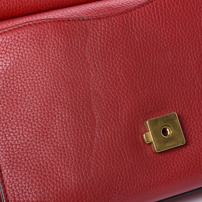 Gucci Calfskin Mini GG Marmont Top Handle Bag Vulcanic Red 22 of 24