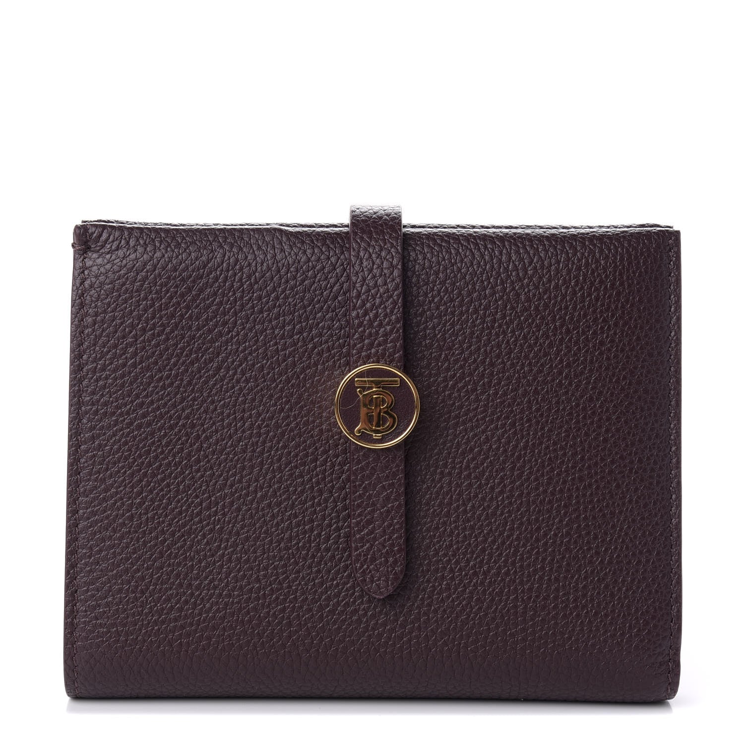 Burberry Grainy Calfskin Monogram Motif Folding Wallet Brown 1 of 6