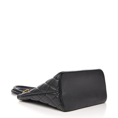 Chanel Caviar Quilted Medallion Tote Black 3 of 12