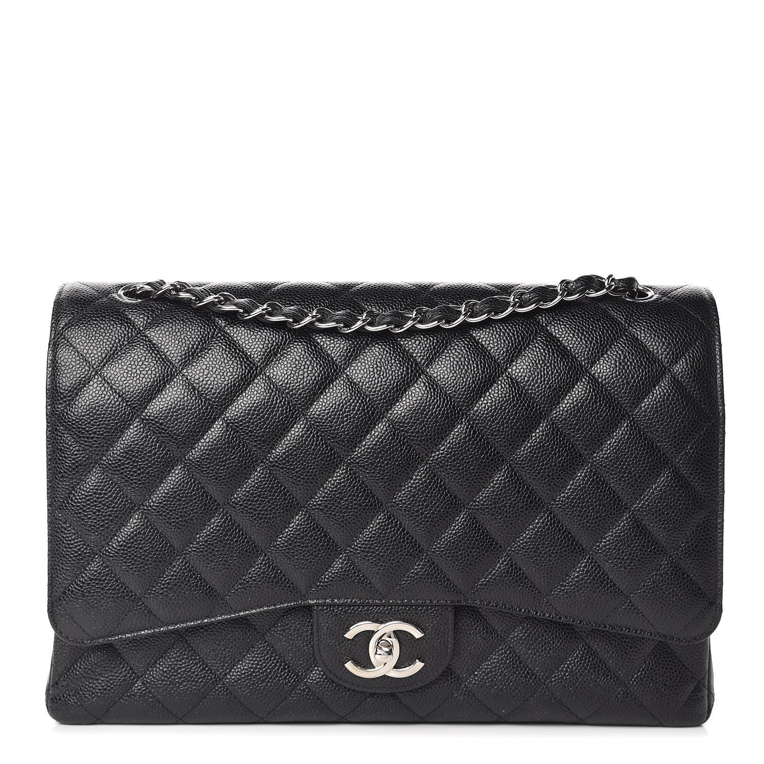 Chanel Caviar Quilted Maxi Double Flap Black 1 of 11